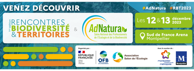 Salon AdNatura et Rencontres Biodiversité & Territoires : la biodiversité à l’honneur