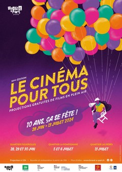 Festival "Le Cinéma pour Tous" : 10e édition du 28 juin au 13 juillet 2024 dans les quartiers Figuerolles, Las Rébès et Pompignane