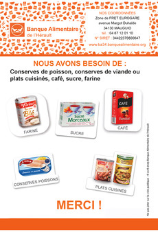 Collecte de printemps de la Banque Alimentaire de l'Hérault