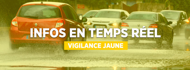 Vigilance jaune orages accompagnés de vent en rafales, vendredi 2 août 2024 de 18h à 23h